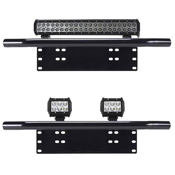 送料無料.. ライセンスプレートランプ用ブラケット 前照灯 作業灯 ワークライト バーライト用 スタンド ステー Light Bar Bracket LBB 新品_画像3