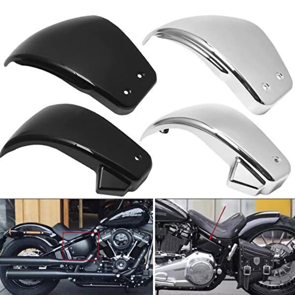  free shipping.. Harley Softail M8 Calle BOB 18~23 FLDE FLHCS FXBB FLSL FXLRS battery cover chrome Softail-BC-D left right collection new goods 