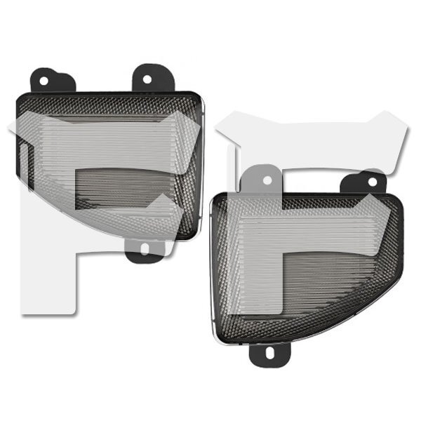 Jeep Wrangler JL ラングラー 2018-2022年式 サイドマーカーランプ ブレーキライト LED テールライト 灰色 MS-JLRBB01 新品_画像1