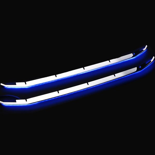 トヨタ NOAH ノア Siグレード 前期 フロント バンパー グリル カバー (LED ブルー) メッキ ステンレス カスタム SN-2803 鏡面_画像2