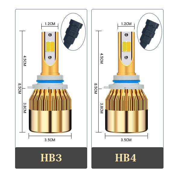 LEDライト 36W H1 スイッチのON/OFFで3000K.イエロー/6000K.ホワイト切替 4800LM 取付簡単 COBチップ C6S-H1 2個 新品_画像10