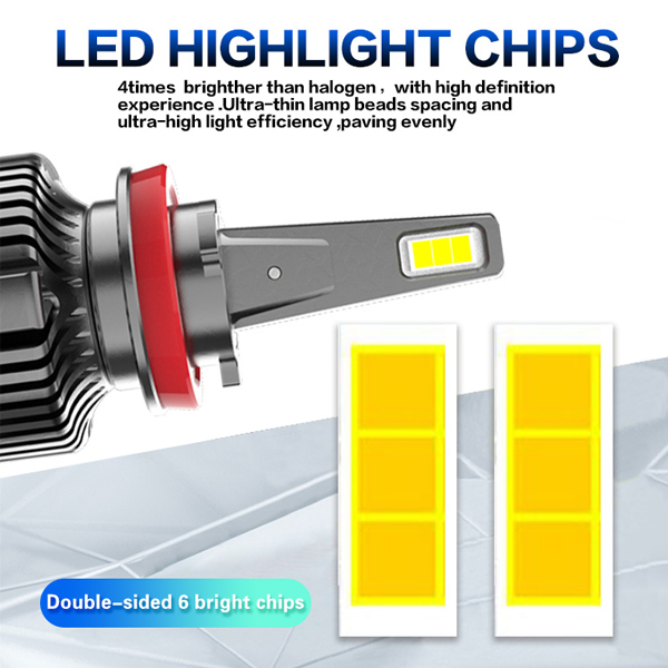 送料無料.. D5 D5S LED ヘッドライト 16000LM 55W 新車検対応 LMPチップ 6500K ホワイト HIDからLED化 V13-D5 2個_画像7