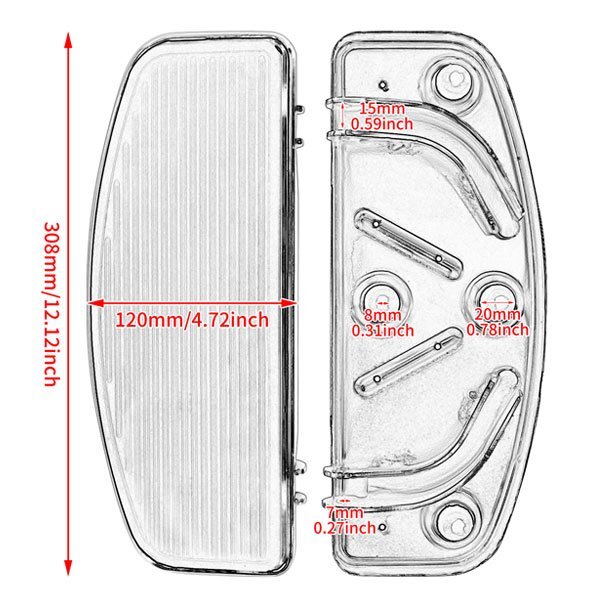 送料無料.. ハーレー ダビッドソン ツーリング ソフテイル フットペダル オートバイ ペダル 左右組 HL-Pedal-8 新品_画像5