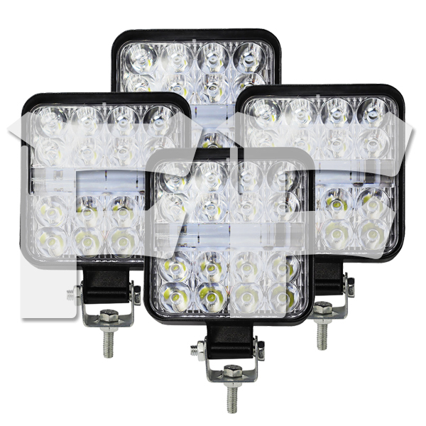 5モードタイプ ストロボ機能 3インチ 48W LED ワークライト 作業灯 警告灯 投光器 新品 4x4 トラック 12V/24V FX-B-48W 4個_画像1