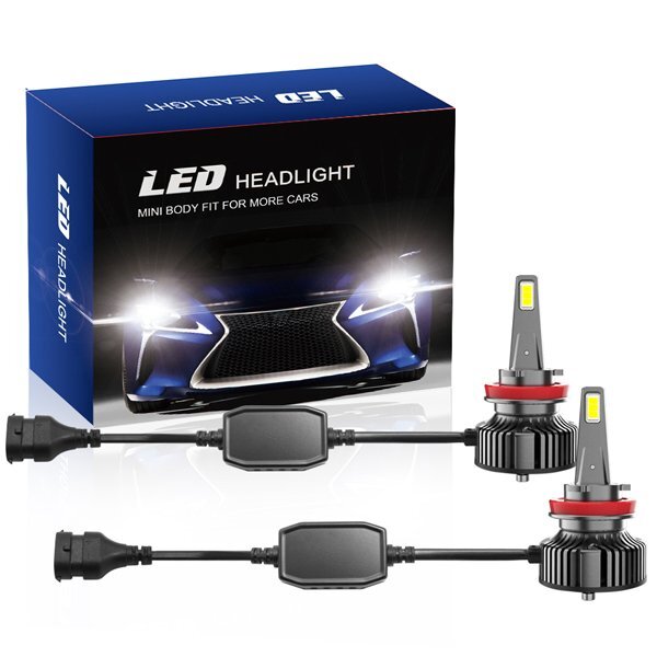 送料無料.. H8 H11 H16 LED ヘッドライト フォグランプ 9000LM 45W 新車検対応 LMPチップ 6500K ホワイト HIDからLED化 高品質 V13-H8 2個_画像10