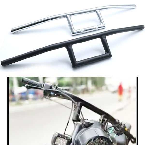 22mm ハンドルバー ハーレー ヤマハ ホンダ スズキ カワサキ..など CG125 GN125 オートバイ メッキ 汎用 HandleBar-G22 新品_画像5