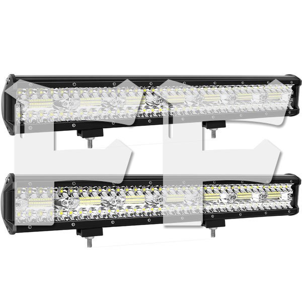 20インチ LED ワークライト 作業灯 420W 6500K ホワイト 照明 トラック SUV ボート 建設機械 12V/24V兼用 SM420W 2個 新品_画像1