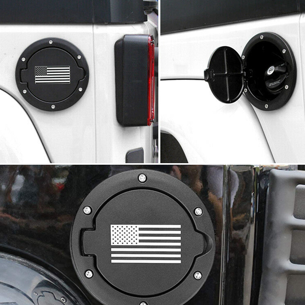Jeep Wrangler JK ガスキャップカバー 燃料充填ドア 2007年~2018年 ジープ ラングラー Fuel Tank Cap FTC-USA 新品_画像4