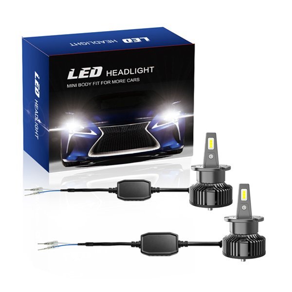 送料無料.. D5 D5S LED ヘッドライト 16000LM 55W 新車検対応 LMPチップ 6500K ホワイト HIDからLED化 V13-D5 2個_画像10