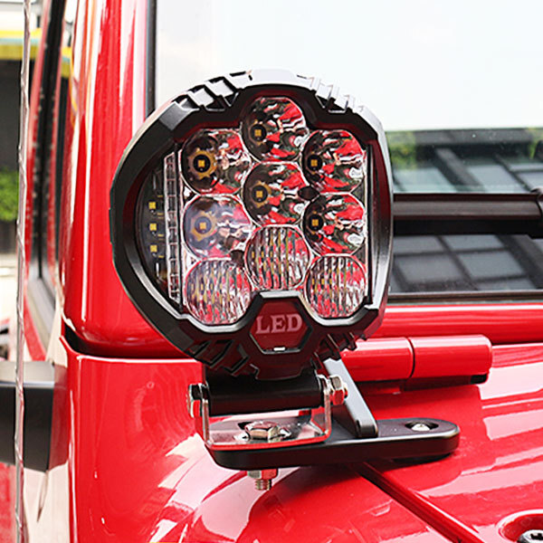 Jeep Wrangler JL JLU 2018年以降 LED ワークライト 作業灯 警告灯 前照灯 LEDライトバー ブラケット BRACKET JLZJ-AZ 新品_画像3