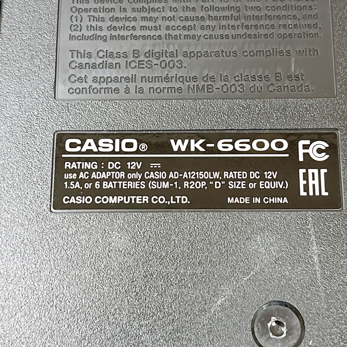 CASIO Casio keyboard WK-6600 2016 year made 76 keyboard 