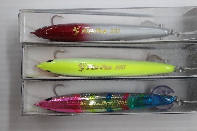 ☆マリア FLA-PEN フラペン Sinking 85mm 未使用品×3ケセット 【#サクラマス #シーバス #ペンシル #青物】【1円スタート！】☆136の画像4