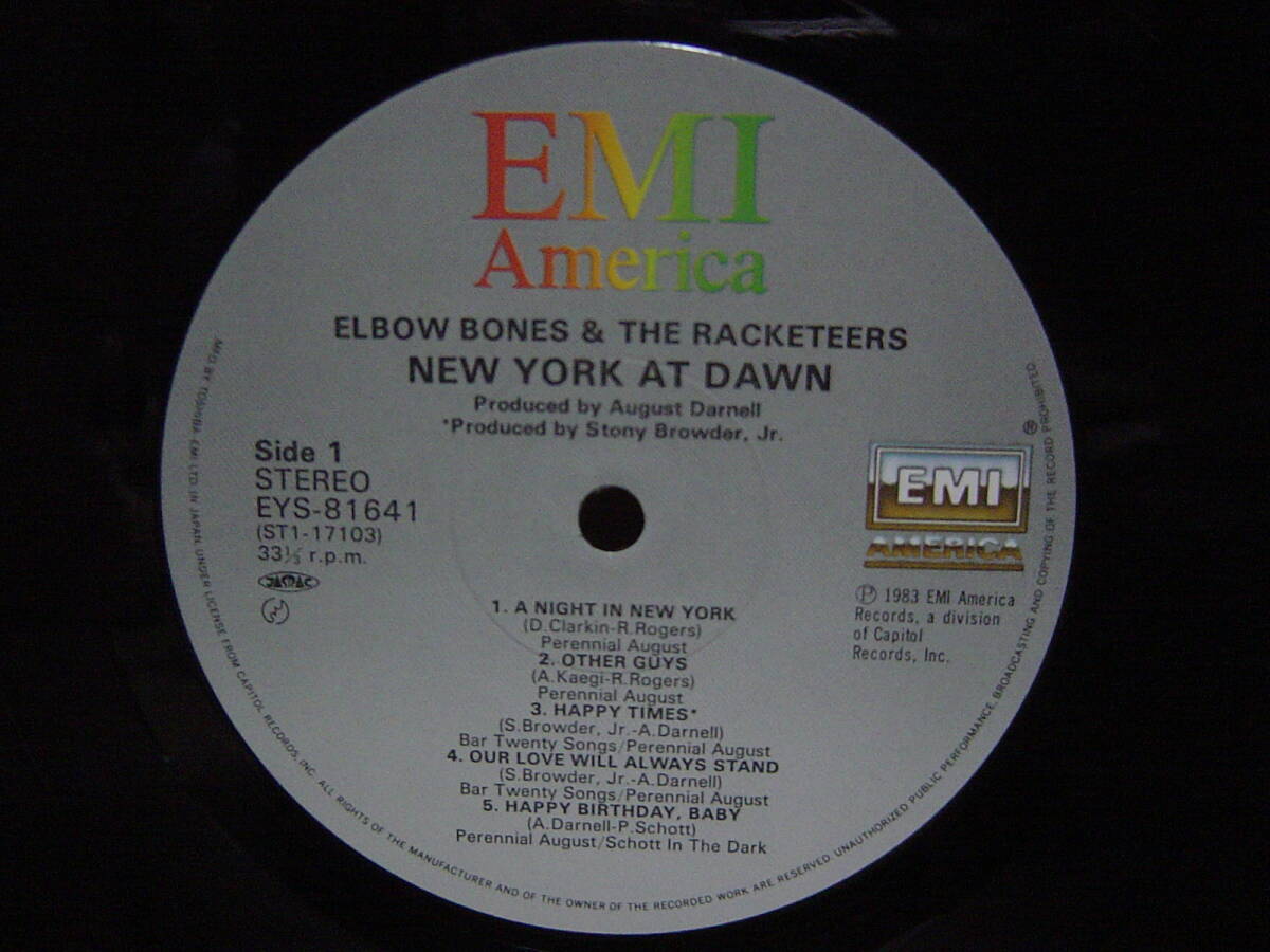 LP[SOUL] A NIGHT IN NEW YORK 収録 ELBOW BONES AND THE RACKETEERS NEW YORK AT DAWN エルボウ・ボーンズ・アンド・ザ・ラケッティアーズ_画像2