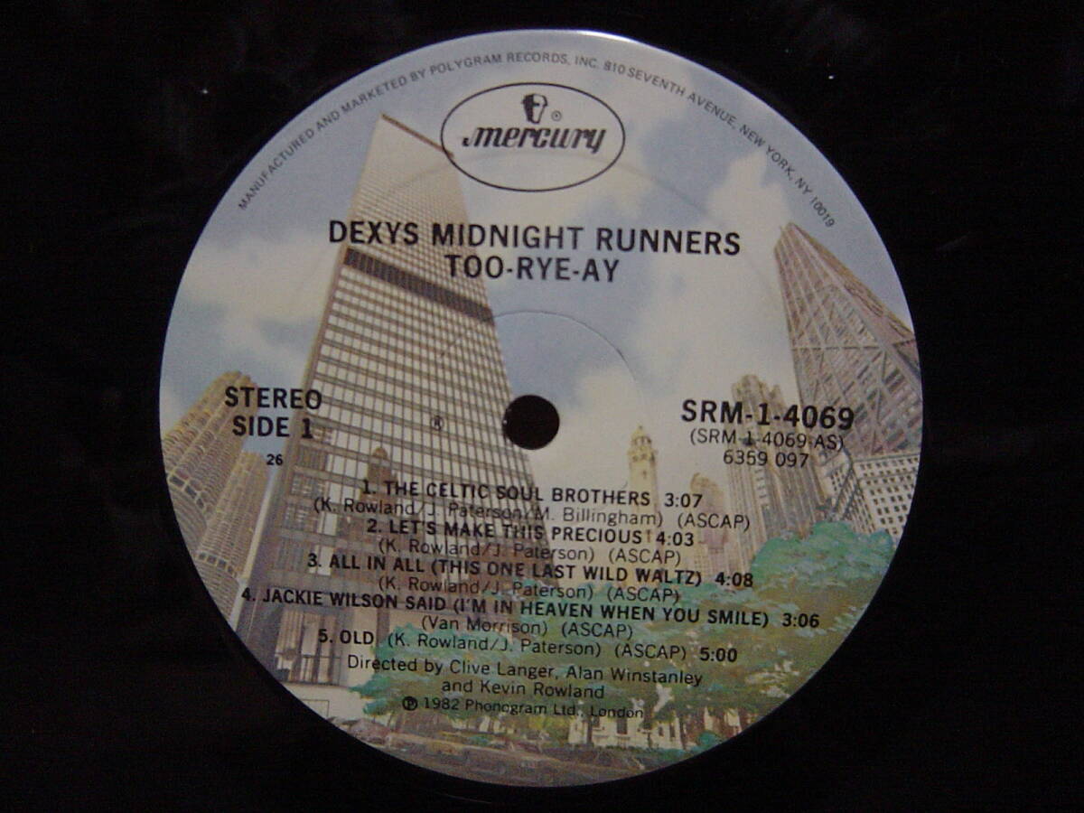 LP[NW] 美品 COME ON EILEEN 収録 KEVIN ROWLAND & DEXYS MIDNIGHT RUNNERS TOO-RYE-AY デキシーズ・ミッドナイト・ランナーズ_画像2