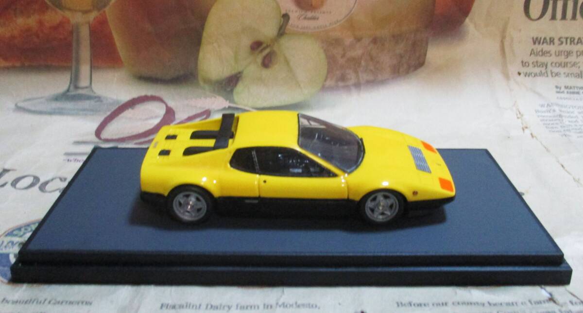 * out of print *BBR final product *1/43*1976 Ferrari 512BB yellow * Ferrari ≠MR