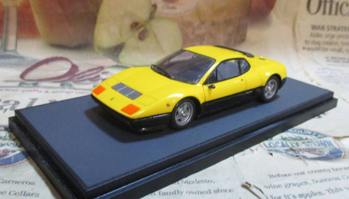 * out of print *BBR final product *1/43*1976 Ferrari 512BB yellow * Ferrari ≠MR