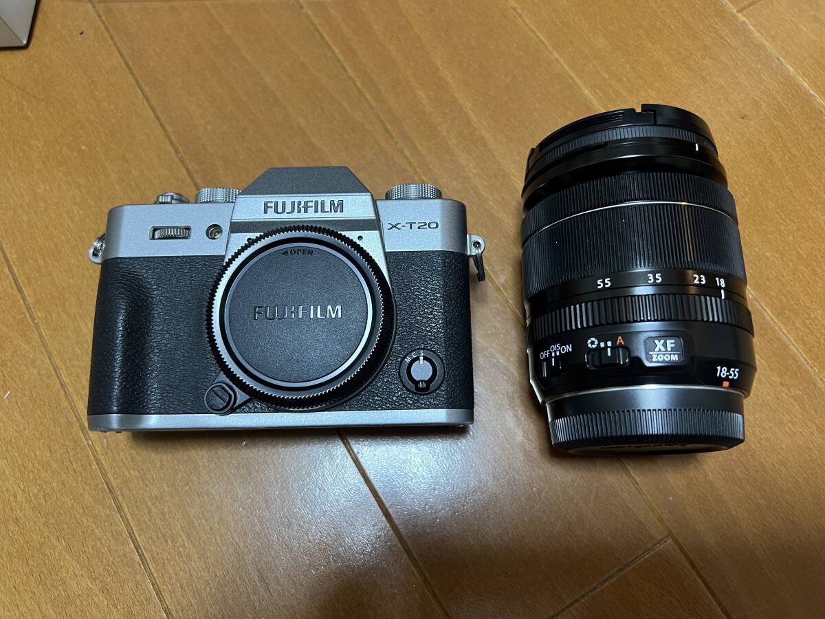 【動作確認済】FUJIFILM/富士フイルム X-T20 ミラーレスデジタルカメラ + XF 18-55mm F2.8-4 R LM OIS レンズ/付属品あり_画像2