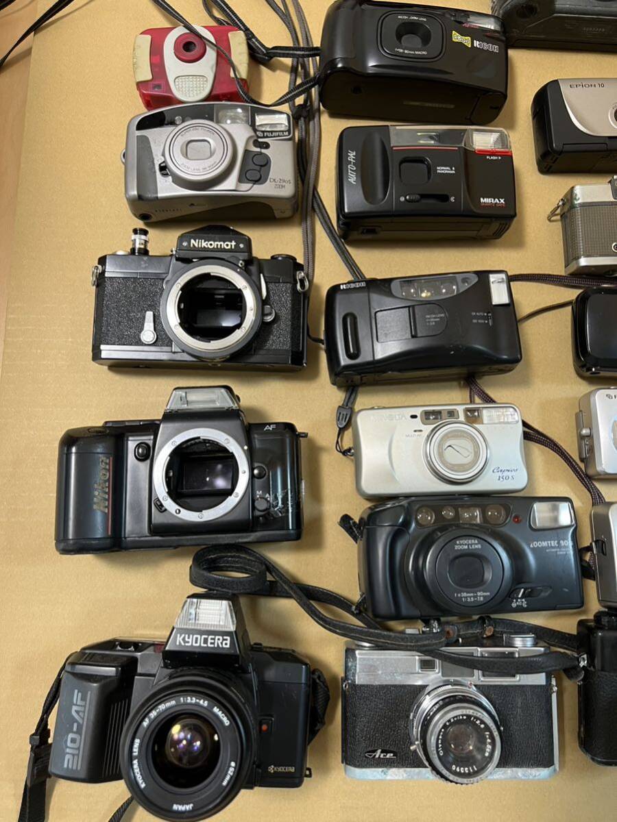 [1 jpy start ] OLYMPUS Canon etc. film camera 31 point large amount summarize operation not yet verification compact film camera single‐lens reflex camera digital camera 