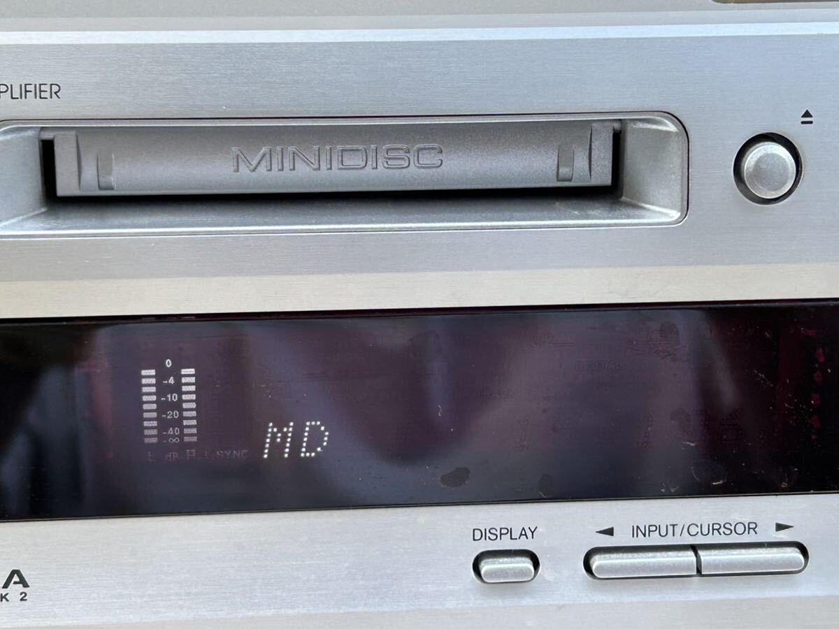 ONKYO FR-N7NX D-N7NX コンポ ペア スピーカー セット 通電MD再生音出し確認 CDは音が出ません その他動作未確認 ジャンク_画像3
