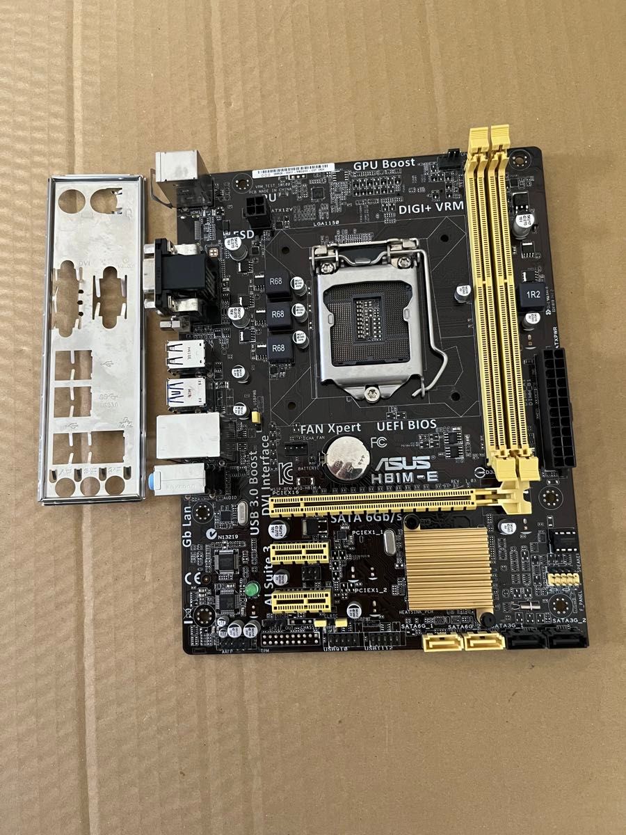 動作品 ASUS H81M-E ioパネル付　LGA1150 マザーボード　即時支払いできる方限定特価品