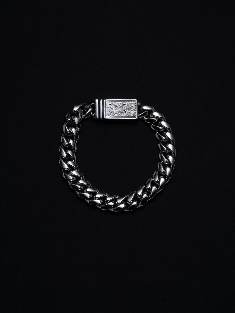  новый товар Antidote Buyers Club Engraved Engraved Box Crasp Bracelet серебряная цепь браслет COOTIE Koo чай обычная цена 123200 иен L плоский 