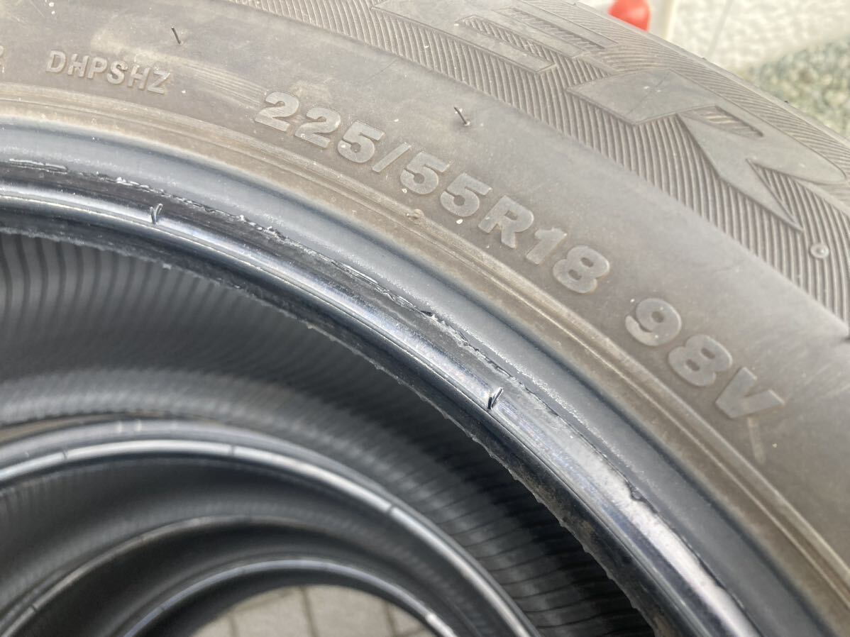 激安 夏4本 225/55R18 98V ブリヂストン BS デューラー HP Sports バリ溝 倉庫保管 サマータイヤ デリカ エクストレイル _画像6