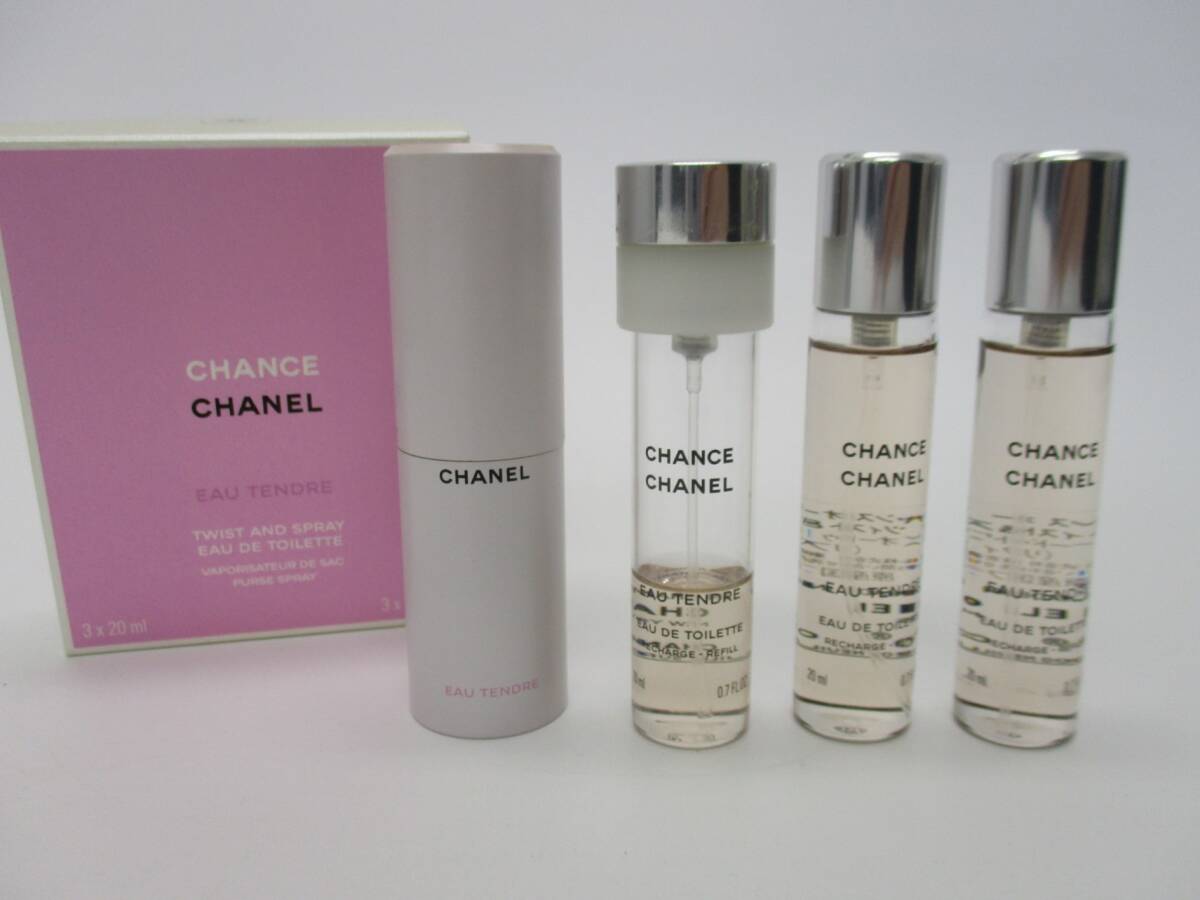 【5-106】 CHANEL CHANCE シャネル チャンス EAU TENDRE シャネル チャンス オー タンドゥル 3×20ml 香水 フレグランス_画像1