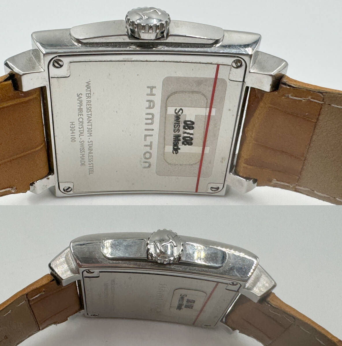 ◆ハミルトン HAMILTONトレント ムーンフェイズ メンズ腕時計 稼働品 クオーツ 箱付◆の画像8