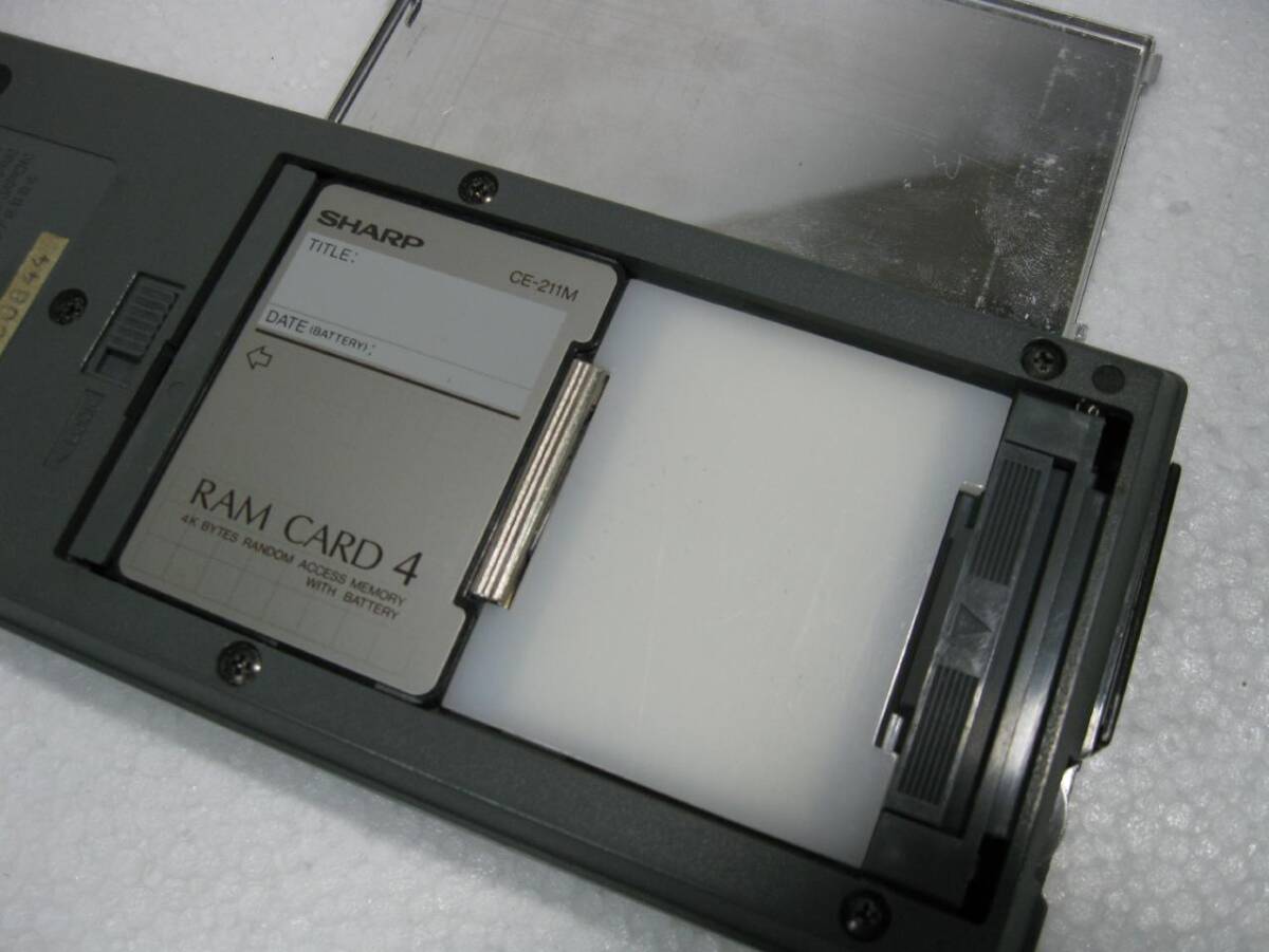 ★SHARP/シャープ ポケットコンピュータ PC-1450 CE-211M付★_画像9