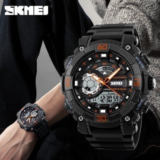 メンズ スポーツウォッチ SKMEI ファッション アウトドア 電子 デジタル腕時計 50m 防水　レロジオ_画像4