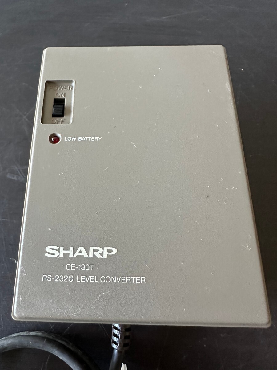 SHARPシャープ  ポケコン用 レベルコンバータCE-130T RS-232C  ※通電のみ確認 コード線有りの画像6
