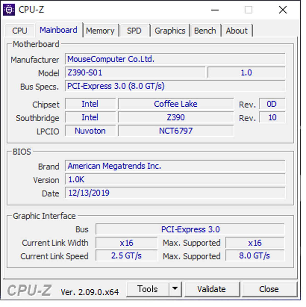 Mb560 msi Z390-S01 (MS-7C22) LGA1151/DDR4/ATX 中古動作品_画像4