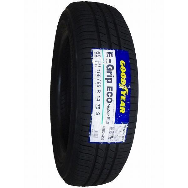 155/65R14 2023年製造 新品サマータイヤ GOODYEAR EfficientGrip ECO EG01 送料無料 155/65/14_画像3