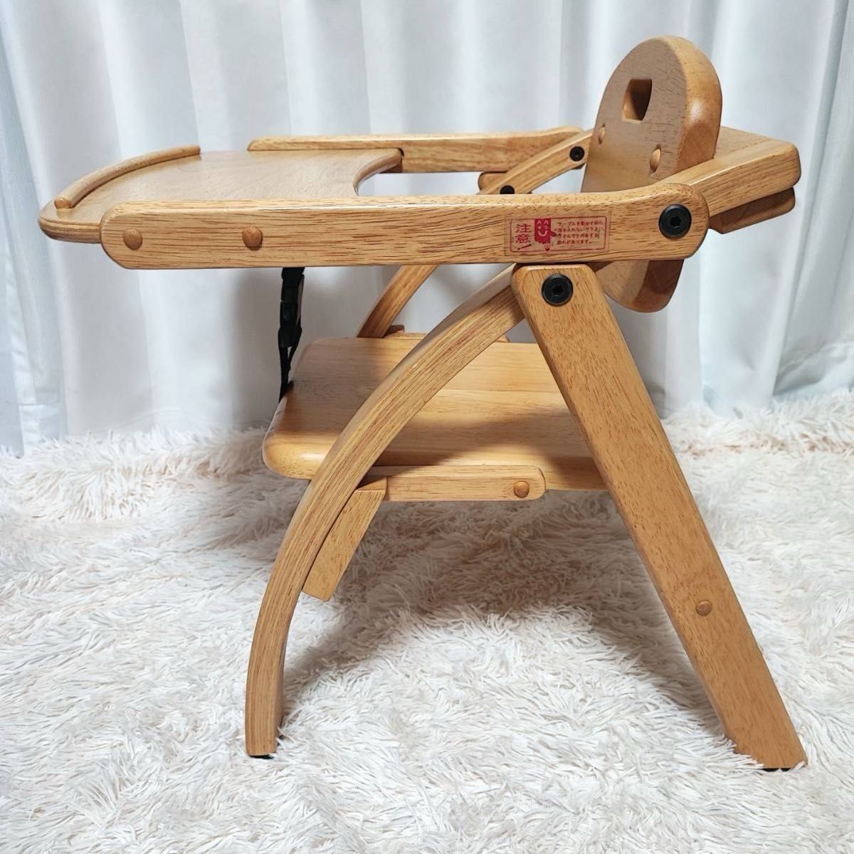 大和屋　アーチ　木製ローチェアⅢ  ベビーチェア　ローチェア  ナチュラル 子供椅子 木製