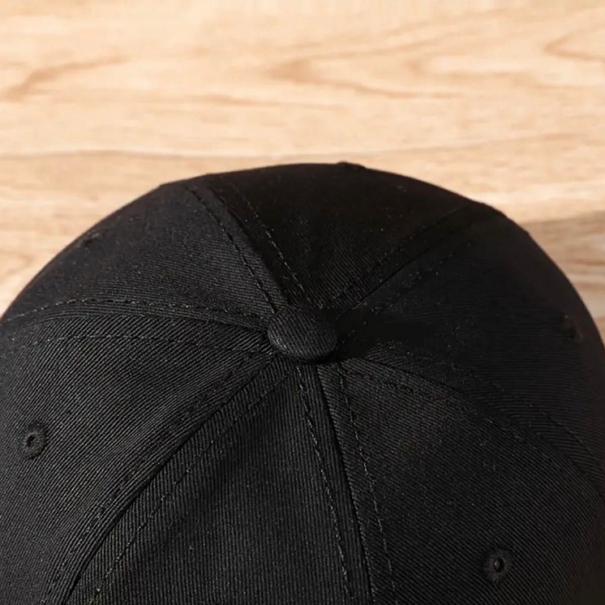 ニコニコ　男女兼用　多目的キャップ　カジュアル　帽子　ブラック　黒　日焼け防止　