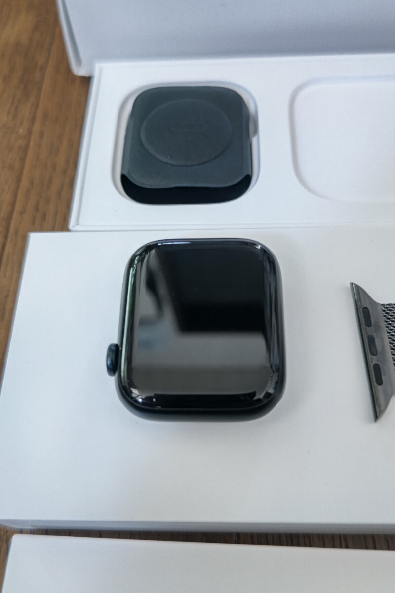 Apple Watch Series 7（GPSモデル）Cellular - 45mm アップルウォッチ Midnight Aluminium ミラネーゼループ セルラー MKMJ3J/A_画像4