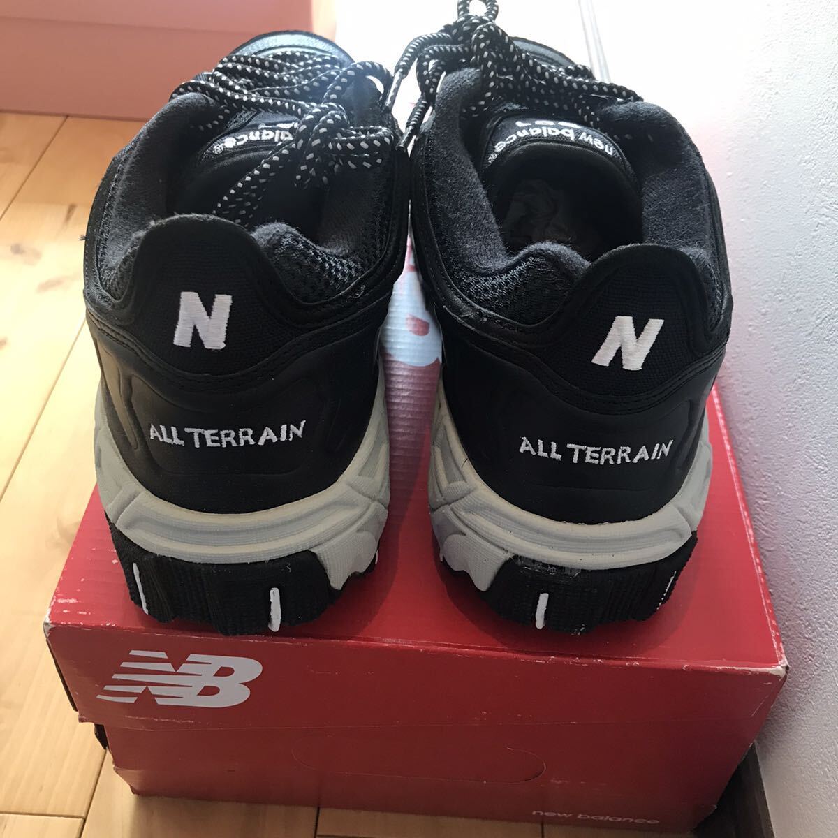 【新品】New BalanceニューバランスML801SAトレイルBlack黒スニーカー軽量 _画像2