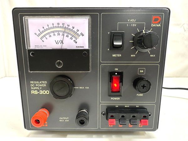 DAIWA Daiwa direct current stabilizing supply equipment REGULATED DC POWER SUPPLY RS-300 amateur radio 1~15V electrification verification settled [N14052401]