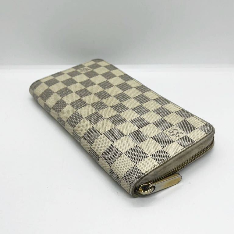 TM☆ ルイヴィトン 長財布　ジッピーオーガナイザー　ダミエアズール N60012　LOUIS VUITTON　中古　ジッピーウォレット ダミエ ホワイト☆_画像2