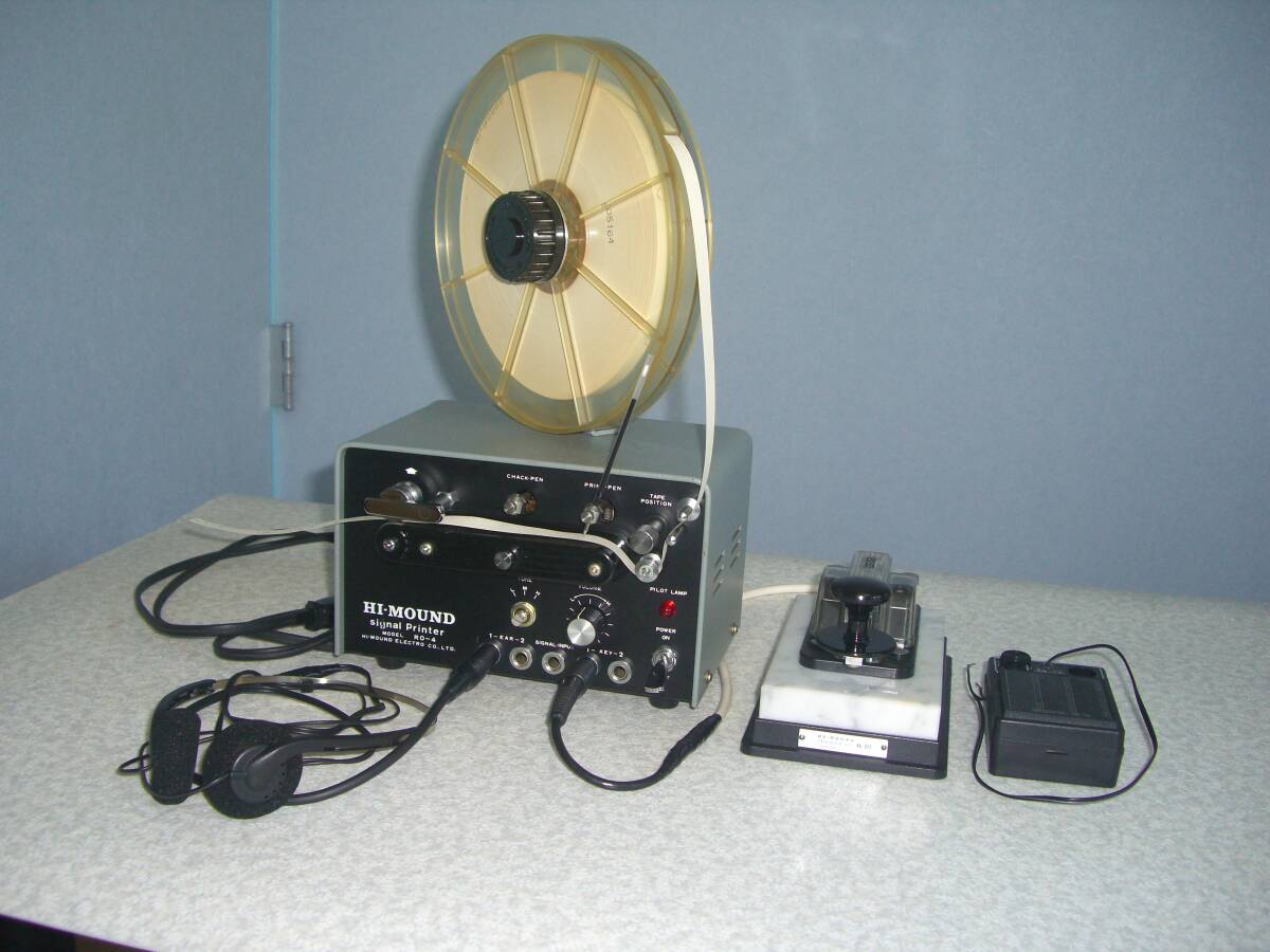 HI-MOUND(ハイモンド） 縦振り電鍵　HK-808、シグナル　プリンター(モ－ルス信号印字機） RO-4 、CW コード発信機 COK-2_画像1