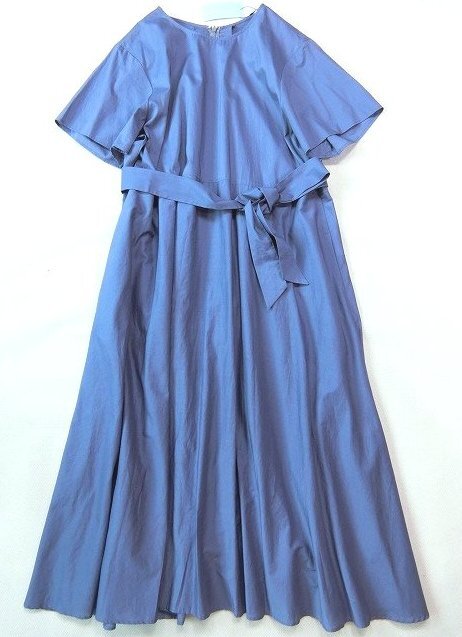 # Kumikyoku large size 6 cotton natural summer dress One-piece / blue 19,030 jpy #