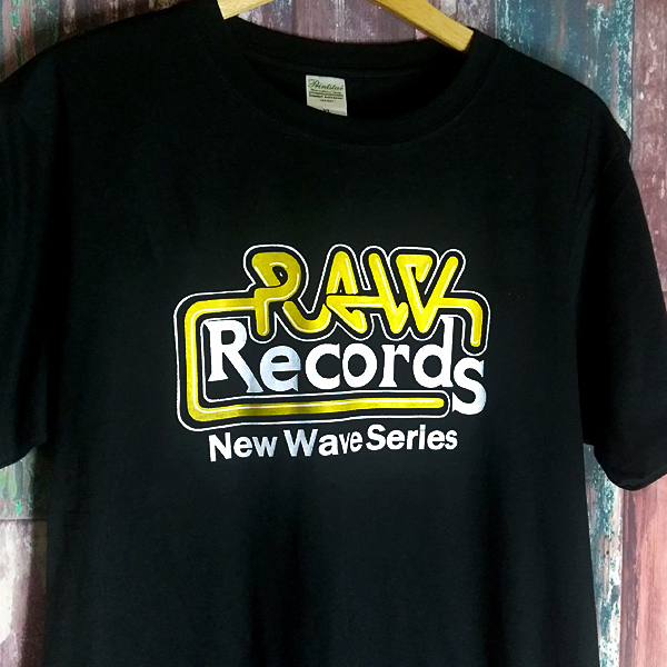 送込　RAW Records UK PUNK 半袖Tシャツ　黒　Mサイズ_画像1