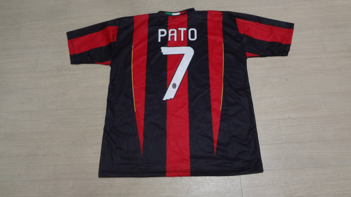 送料230円★美品sizeXL★AC Milan☆ACミラン/7番PATO★半袖★レプリカユニフォーム/セリエＡ★クラブチーム★イタリア★サッカー★男女兼用_画像3