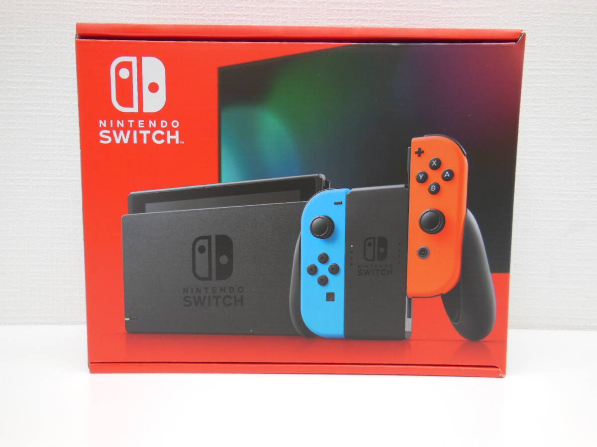 玩具祭 ゲーム祭 1円スタート!! 任天堂 スイッチ 本体 ネオンブルー&ネオンレッド HAD-S-KABAH 未使用 Nintendo SWITCH 新型モデルの画像1