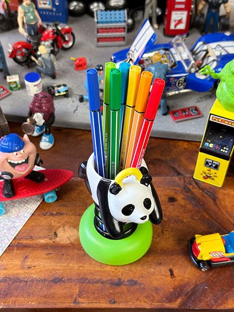  swing playground equipment pen holder ( Panda number ) # american miscellaneous goods America miscellaneous goods 