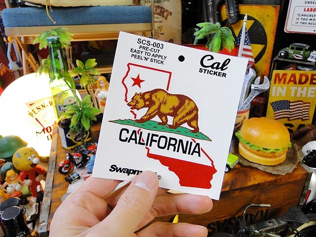 カリフォルニアステッカー　（カリフォルニア州マップ/レギュラー）　■　アメリカン雑貨　アメリカ雑貨　デカール　ステッカー_画像4