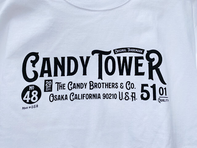 キャンディタワーオフィシャル　Tシャツ　（ホワイト）　（Mサイズ）　■　アメリカン雑貨　アメリカ雑貨_画像2