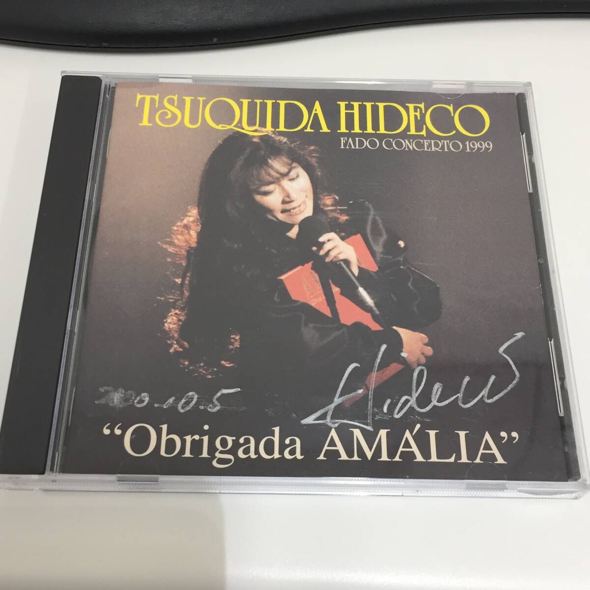 ◆サイン入り 月田秀子 Obrigada AMALIA CD ありがとう アマリア ファド シャンソン TSUQUIDA HIDECO　【24/0509/0_画像1