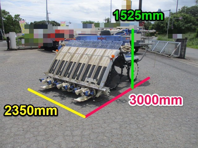 茨城 イセキ 6条植 田植機 PZ60-HVRLF さなえ 13.5馬力 施肥機 461時間 ロータリー Zターン Zロータ ダブルタイヤ 田植え機 ■2124050830_画像2