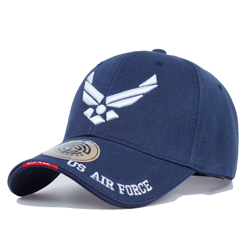 送料無料 ベースボール ゴルフキャップ 帽子 米空軍 メンズ 野球帽 タクティカル キャップ ネイビーブルー Aaa236_画像3